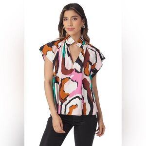 NWT Crosby by Mollie Burch Wilkes Top In Motion size M